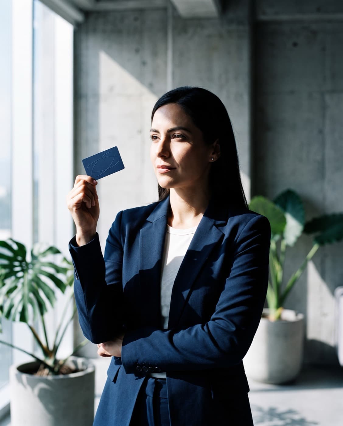 Company director with her GoTapp card